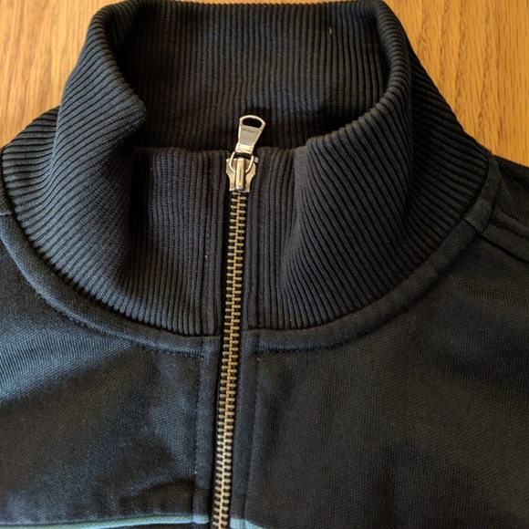 Black track jacket, zip up - Picture 5 of 6